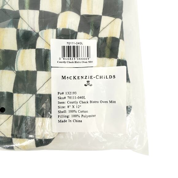 MACKENZIE-CHILDS Courtly Check Bistro Oven Mitt - Picture 7 of 13